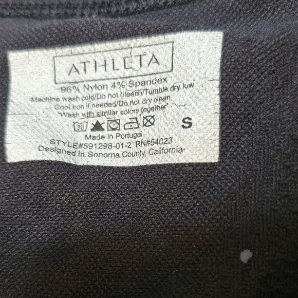 Athleta Small Black Finish Fast Racerback Tank Top - Picture 6 of 8